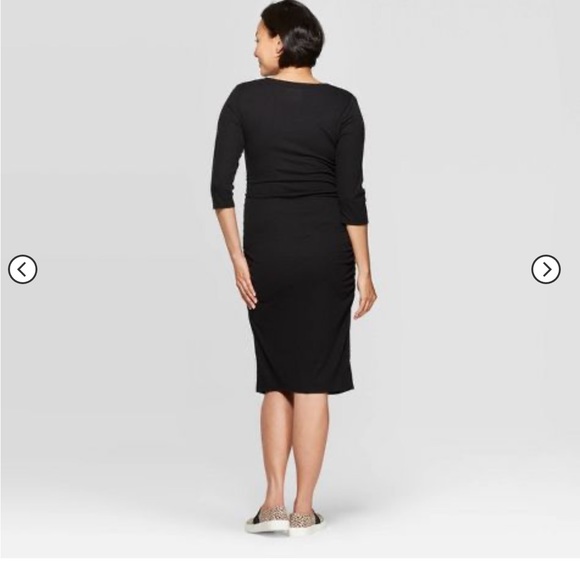 Isabel by Ingrid +Isabel black 3/4 sleeve dress - Picture 2 of 4